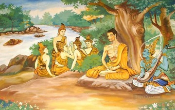  Buddhism Oil Painting - Bodhisattva Gautama Buddhism